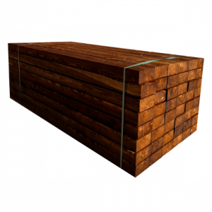 Pack de 20 traverses (traitées) marron | L: 3 m, 700 kg