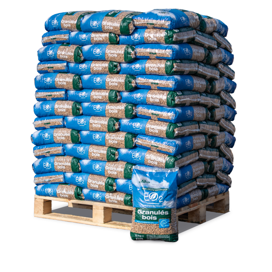 Granulés BOIS E02 Palette de 66 sacs