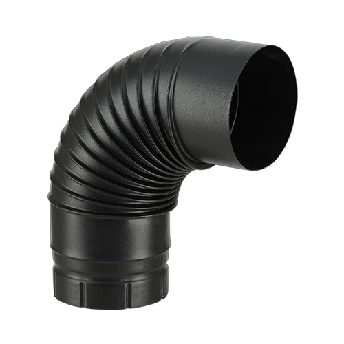 COUDE ÉMAILLÉ NOIR MAT 90° Ø 130 MM – POUJOULAT